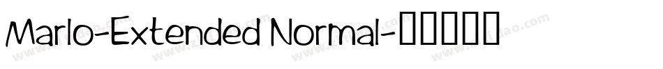 Marlo-Extended Normal字体转换